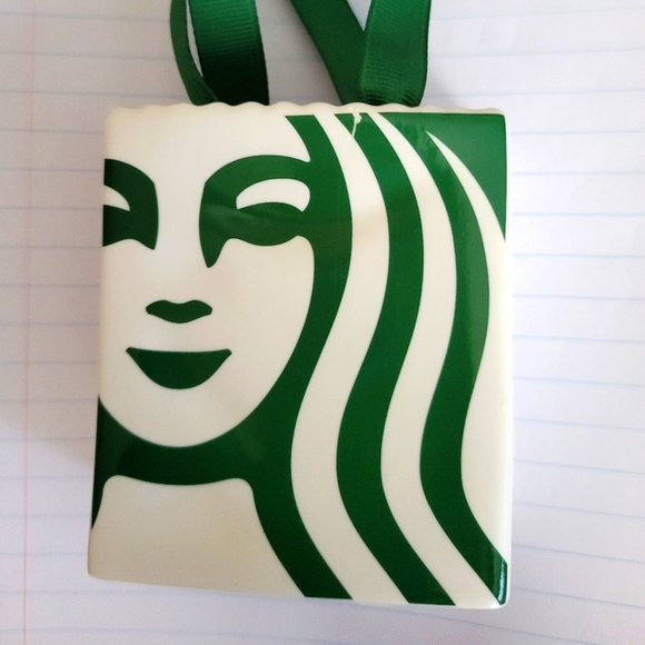 Starbucks Other - Starbucks 2019 Mermaid Ceramic Tote Bag Gift Card Holder/ Ornament